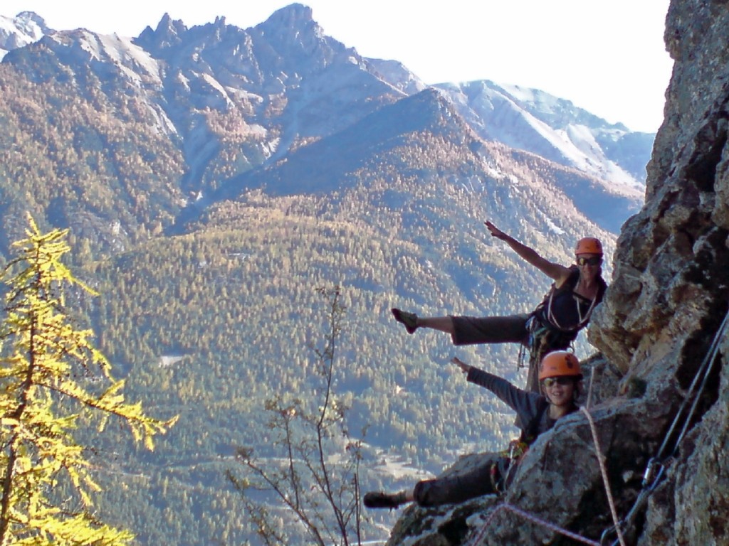 Hautes-Alpes : grande voie avec un moniteur agréé