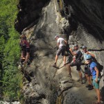 via ferrata découverte Hautes Alpes encadrée par un professionne