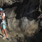 Sortie initiation via ferrata avec un guide Hautes Alpes