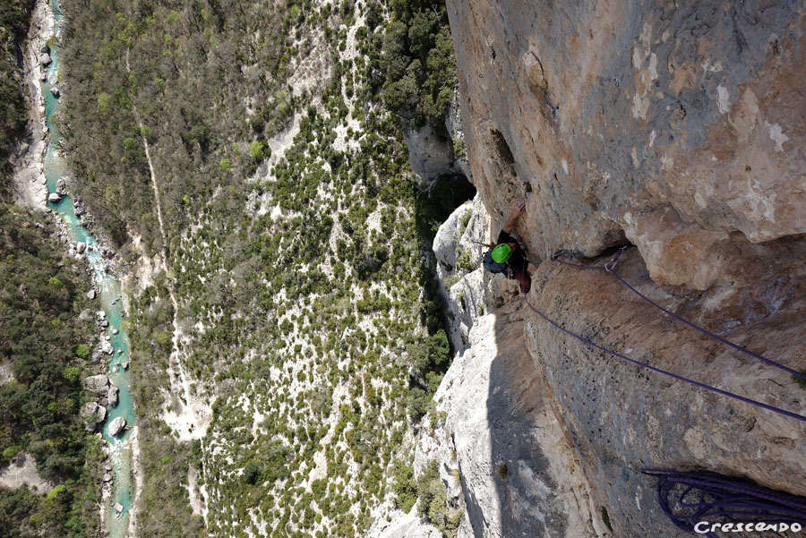 Escalade grandes voies, Stage au Verdon la Ula