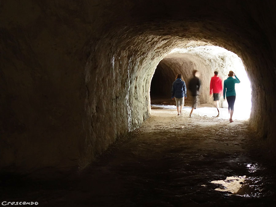 Verdon_Sanson_Tunnel - grimper dans le Verdon