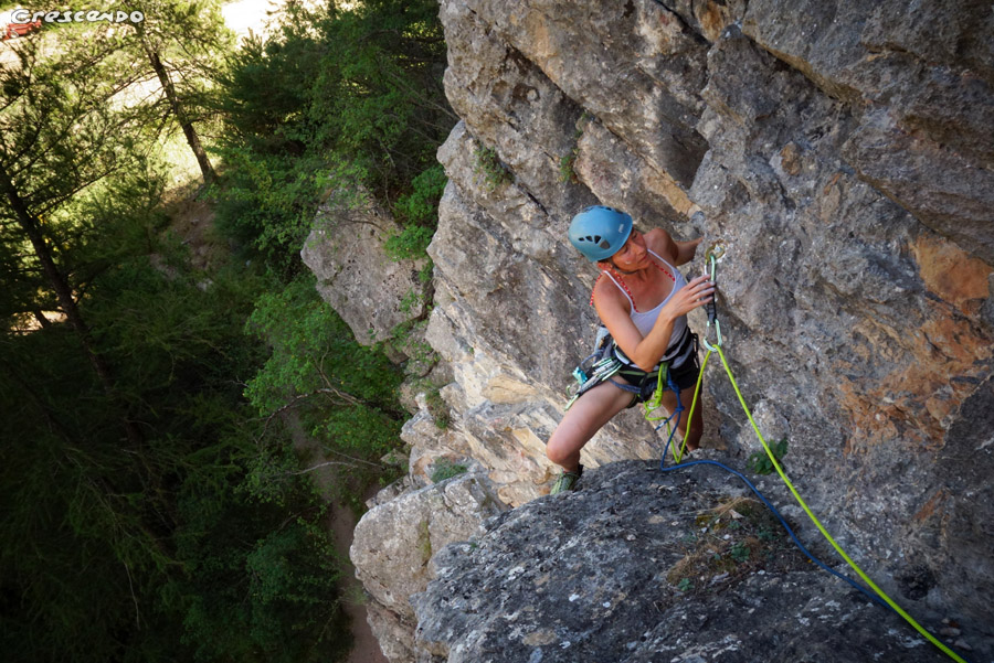 Escalade, Biaysse, grande-voie