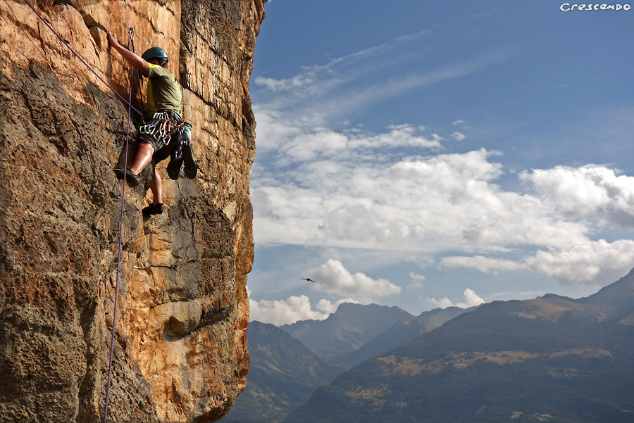 Autonomie, initiation, Escalade en grande voie, stage, hautes-alpes, escalade, initiation, adulte