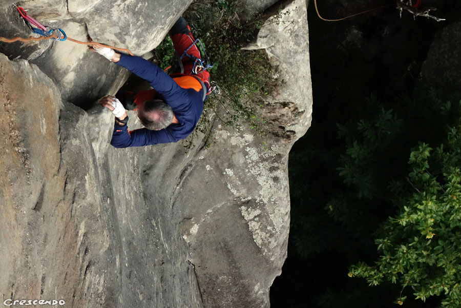 Annot, découverte du trad, escalade, stage d'escalade
