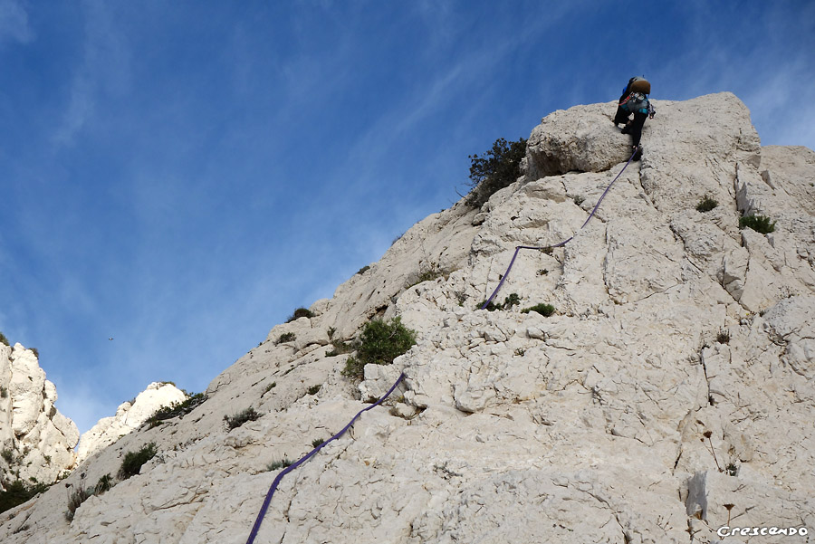 escalade en grandevoie, stage grande voie