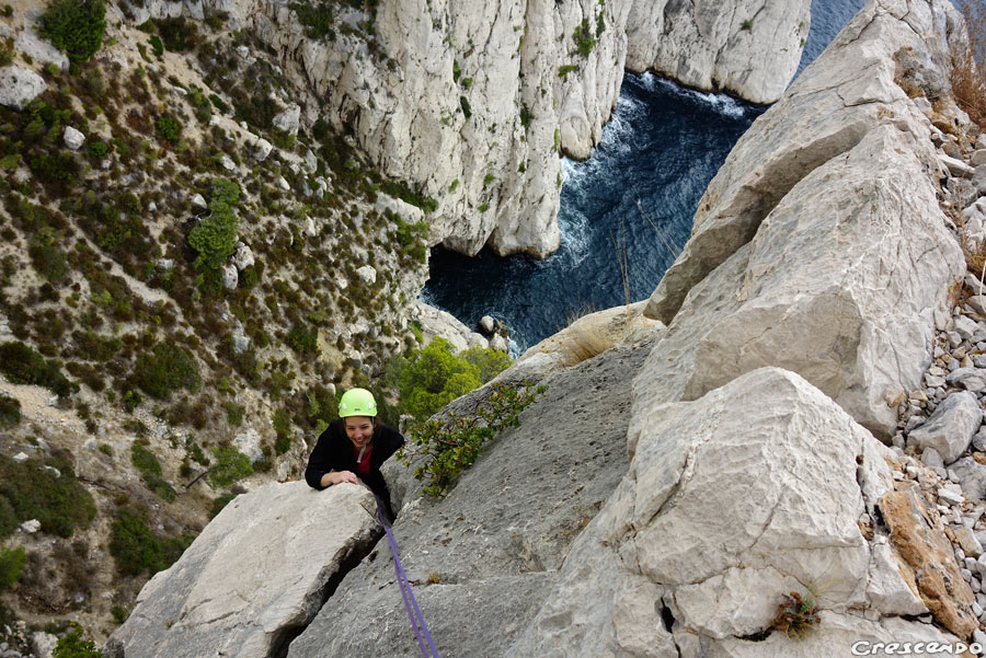 Escalade Calanques, éperon ouest Eissadon, découverte escalade