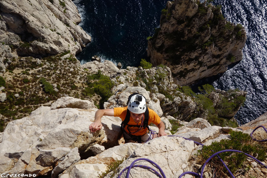 AAiguille Eissadon, calanques découverte, escalade en grande voie