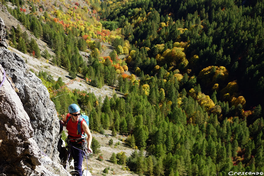 Escalade Lys, escalade en grande voie