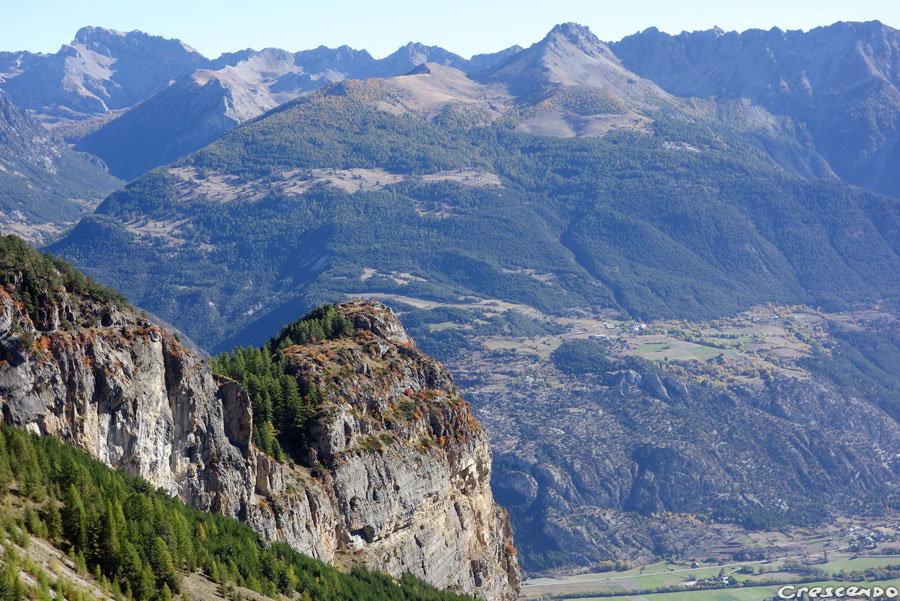 Falaise du Ponteil, grande voie Ponteil