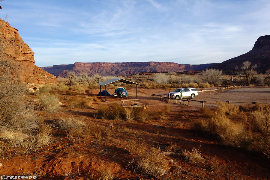 Campground Indian creek, séjour états-unis, escalade USA