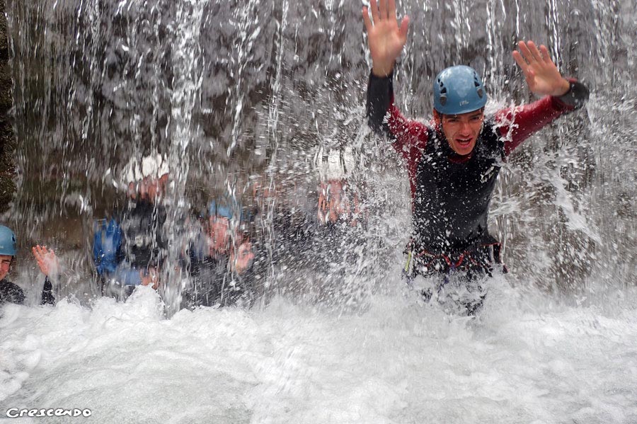 canyoneering with friends, whitewater Vallouise, Whitewater Briançon