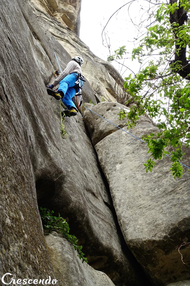 apprendre le Trad, apprentissage escalade trad