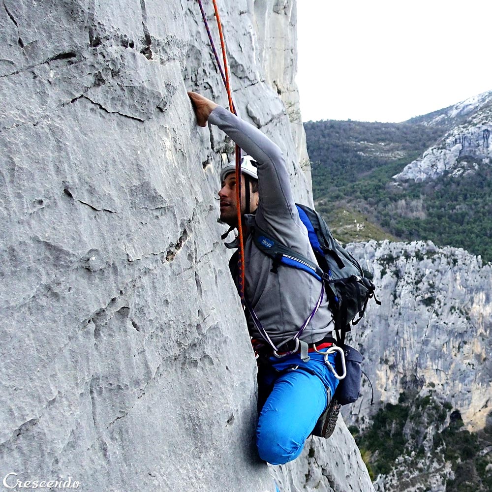 escalade Verdon_séjour escalade Verdon, grande voie verdon