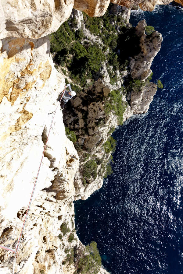 grimper en grande voie, séjour escalade Calanques
