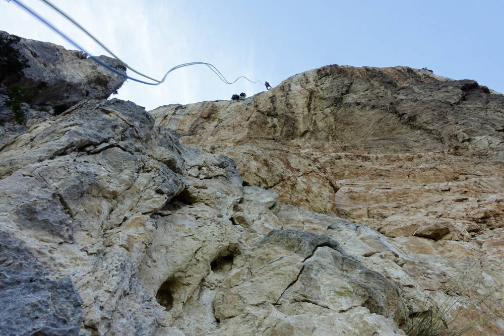 Aiguille de Saou, rappel aiguille de saou
