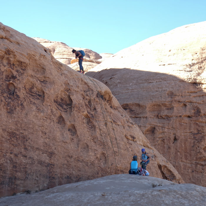 descente Ali's route, voies bédouines