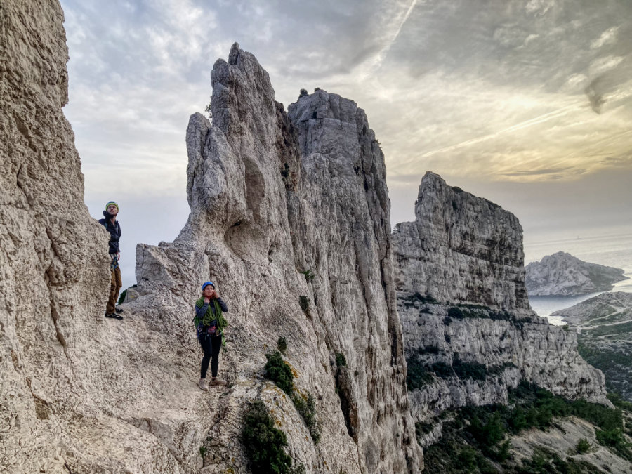 grimper dans les Calanques