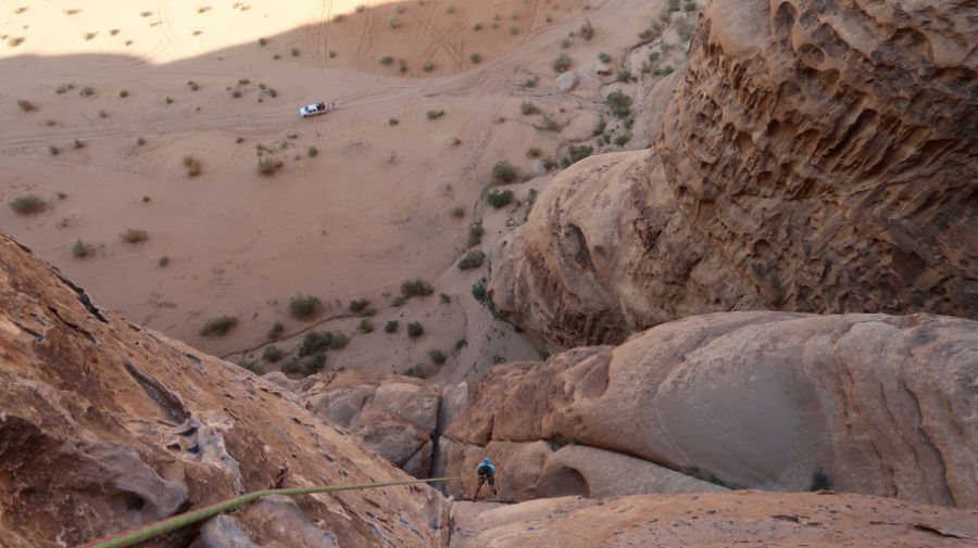 barrah canyon merlin, sejour escalade wadi rum