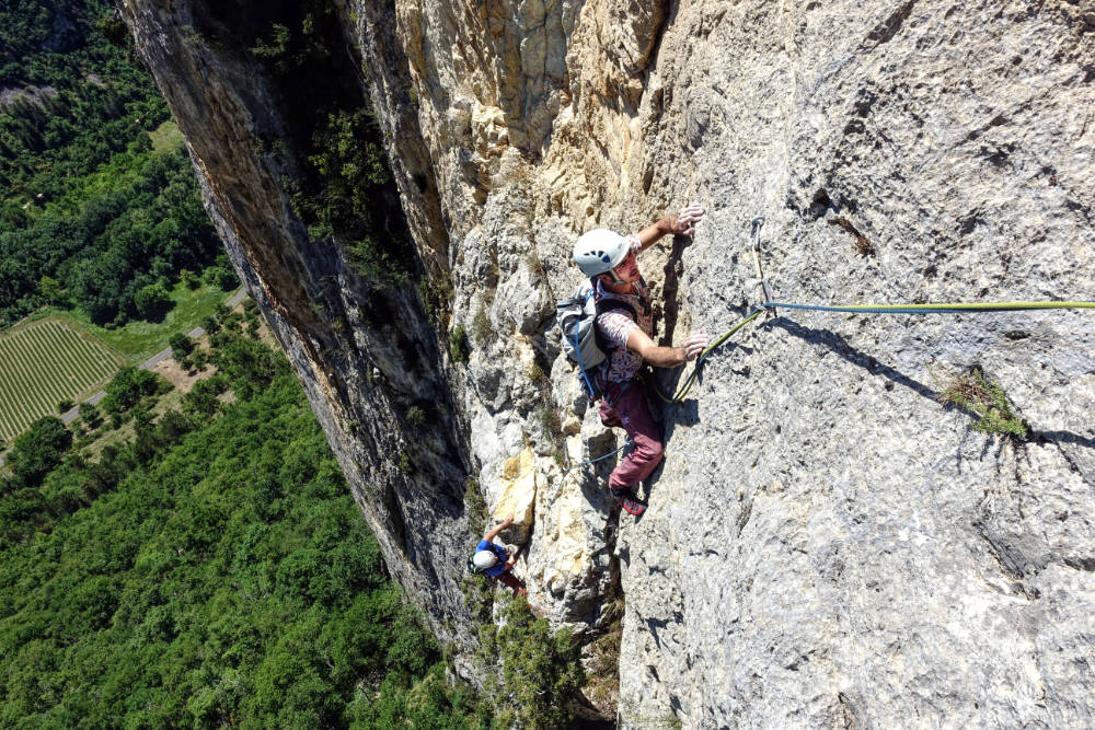 escalade dans la Drome, stage escalade découverte
