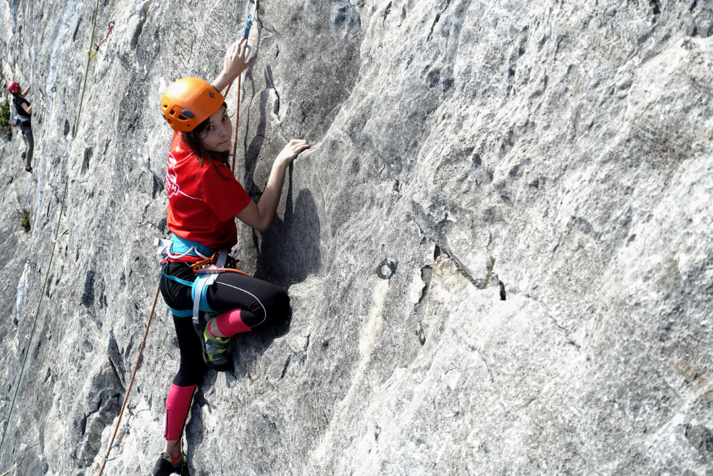 Mur du Son Saou, stage perfectionnement falaise Drome