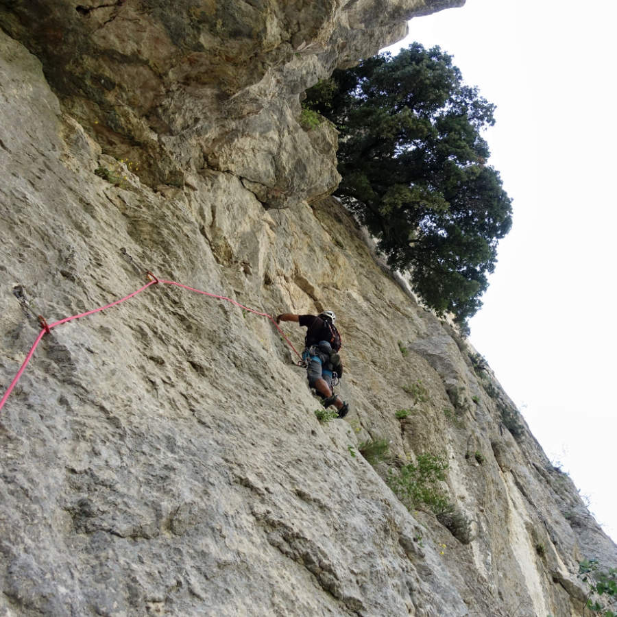 grimper au Verdon, escalade Estéllié
