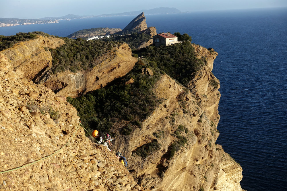 grande voie escalade Canaille, grimper à Cassis