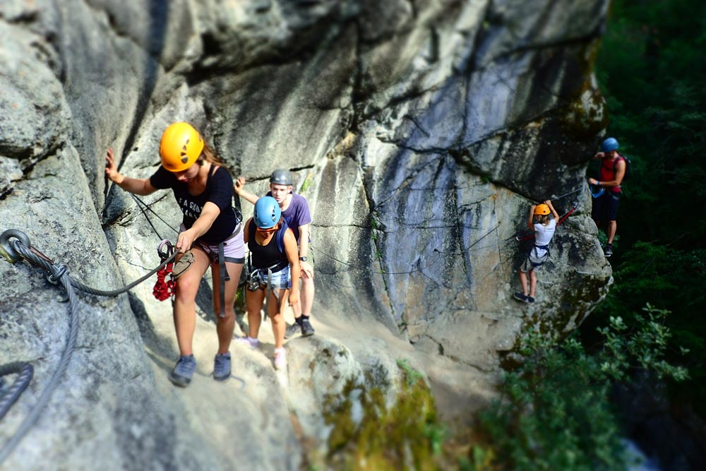 via ferrata enfants à Pelvoux