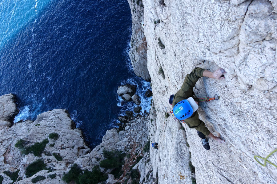 grimper dans les Calanques